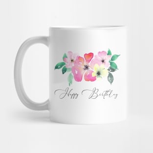 Happy birthday romantic design Mug